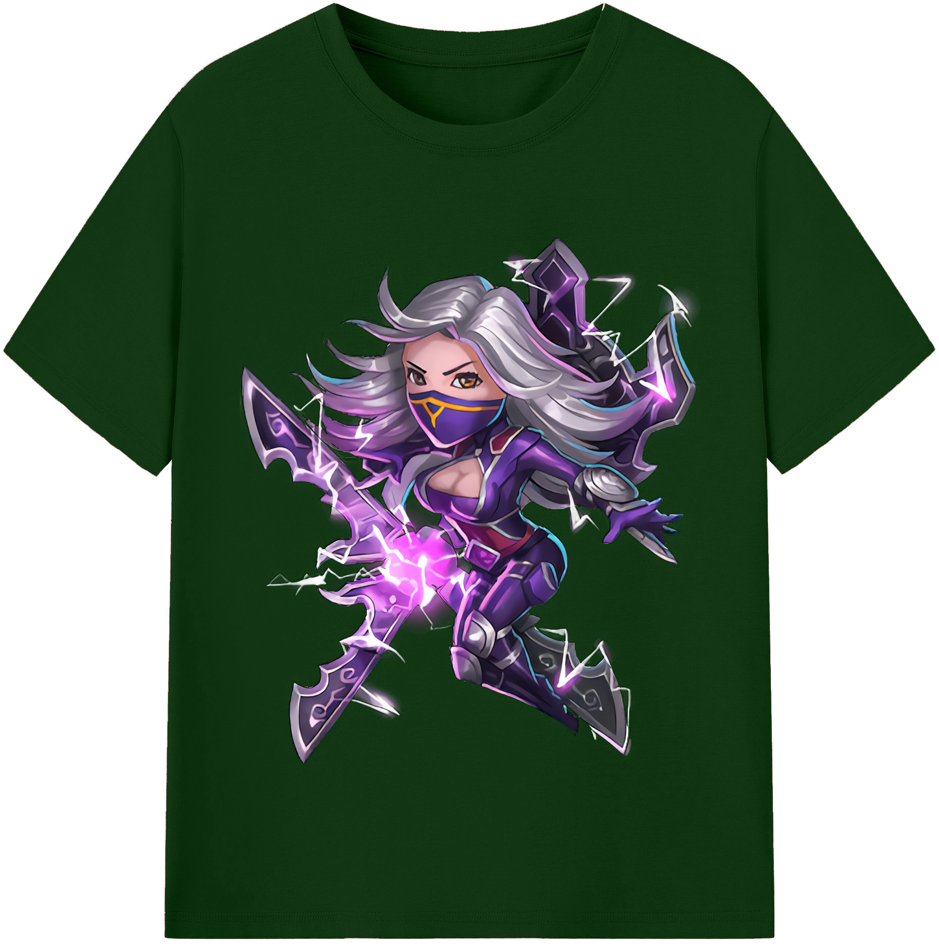 リーグ・オブ・レジェンド League of Legends LOL 綿100％半袖Tシャツ（フロントプリント）